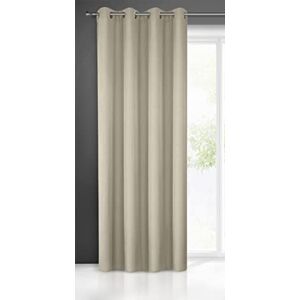 Eurofirany RITA Smooth Plain Modern Curtain with Eyelets 1 Unit, Bedroom, Living Room, Lounge, Kitchen, 140g m/2, W55 x L98, Cappuccino Eurofirany RITA Smooth Plain Modern Curtain with Eyelets 1 Unit, Bedroom, Living Room, Lounge, Kitchen, 140g m/2, W55 x L98, Cappuccino