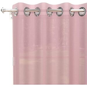 Soleil d'ocre Soleil d 'Ocre Net Curtain with Eyelets Polyester 240 x 140 cm, polyester, Rose, 240x140 cm Soleil d'ocre Soleil d 'Ocre Net Curtain with Eyelets Polyester 240 x 140 cm, polyester, Rose, 240x140 cm