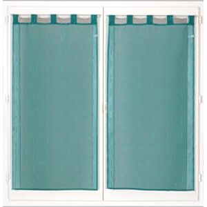Atout Ciel Pair of Net Curtains 60 x 160 cm Duck Egg Blue Ready to Hang Atout Ciel Pair of Net Curtains 60 x 160 cm Duck Egg Blue Ready to Hang