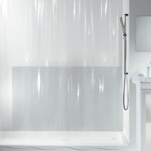Spirella Plastic Transparent Shower Curtain, 180 x 200 cm Spirella Plastic Transparent Shower Curtain, 180 x 200 cm