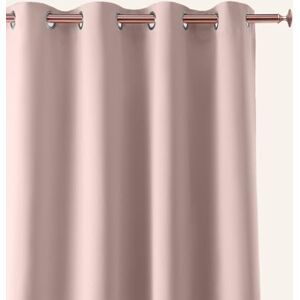 ROOM99 Aura Blackout Curtain, Silver Eyelet Curtain, 140 x 230 cm, Sliding Curtain, Modern Decoration, Living Room, Bedroom, Dusty Pink ROOM99 Aura Blackout Curtain, Silver Eyelet Curtain, 140 x 230 cm, Sliding Curtain, Modern Decoration, Living Room, Bedroom, Dusty Pink