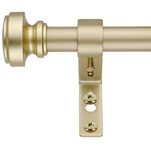 Decopolitan Curtain Rod, Alloy Steel, Antique Brass, 18 to 36 Inches Decopolitan Curtain Rod, Alloy Steel, Antique Brass, 18 to 36 Inches