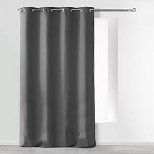 Douceur d'Intérieur Absolu Microfibre Curtain with Eyelets, Plain, Polyester, polyester, anthracite, 280 x 140 cm Douceur d'Intérieur Absolu Microfibre Curtain with Eyelets, Plain, Polyester, polyester, anthracite, 280 x 140 cm