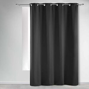 Douceur d'Intérieur , Blackout Curtain with Eyelets 135 x 280 cm Charcoal Douceur d'Intérieur , Blackout Curtain with Eyelets 135 x 280 cm Charcoal