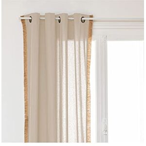 ATMOSPHERA CREATEUR D'INTERIEUR Boot Curtain, Cotton and Jute, Ivory, 140 x 260 cm ATMOSPHERA CREATEUR D'INTERIEUR Boot Curtain, Cotton and Jute, Ivory, 140 x 260 cm