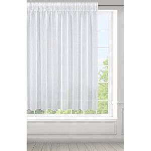 Eurofirany Argea Curtain Smooth Transparent Etamine Ruffle Tape Curtains Transparent Elegant Glamour Bedroom Living Room Lounge, White, 138” x 59” Eurofirany Argea Curtain Smooth Transparent Etamine Ruffle Tape Curtains Transparent Elegant Glamour Bedroom Living Room Lounge, White, 138” x 59”