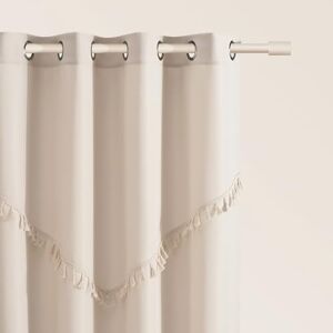 ROOM99 Chloe Curtain with Silver Eyelets 140 x 260 cm Width x Height Sliding Curtains Modern Curtain Living Room Bedroom Light Beige 1 Piece ROOM99 Chloe Curtain with Silver Eyelets 140 x 260 cm Width x Height Sliding Curtains Modern Curtain Living Room Bedroom Light Beige 1 Piece