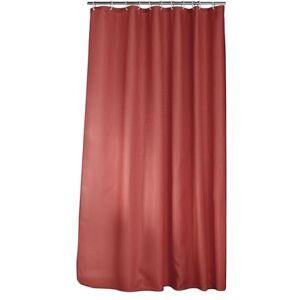 Douceur d'Intérieur , Terracotta Jacquard Plain Quartz Shower Curtain with Hooks 180 x 200 cm Douceur d'Intérieur , Terracotta Jacquard Plain Quartz Shower Curtain with Hooks 180 x 200 cm
