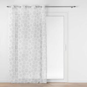 Douceur d'Intérieur , Lunile Net Curtain with Eyelets (137 x 240 cm) Grey Sandblasted Printed Voile Douceur d'Intérieur , Lunile Net Curtain with Eyelets (137 x 240 cm) Grey Sandblasted Printed Voile