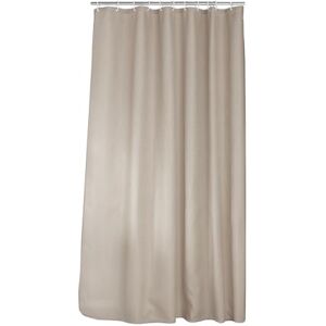 Douceur d'Intérieur Quartz Shower Curtain with Hooks 100% Polyester Taupe 180cm x 200cm Douceur d'Intérieur Quartz Shower Curtain with Hooks 100% Polyester Taupe 180cm x 200cm
