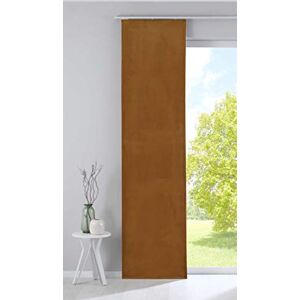 Gardinenbox Milano Blackout Panel Curtain Sliding Curtain Velvet Opaque Blackout Panel Carrier Weighted Bar 100% Polyester Mustard H 245 x W 60 cm Gardinenbox Milano Blackout Panel Curtain Sliding Curtain Velvet Opaque Blackout Panel Carrier Weighted Bar 100% Polyester Mustard H 245 x W 60 cm