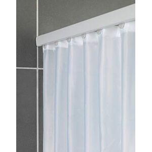 WENKO Shower Curtain Rail 75-125cm, White, 75-125cm WENKO Shower Curtain Rail 75-125cm, White, 75-125cm