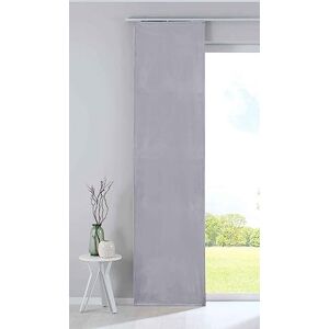 Gardinenbox Milano Blackout Panel Curtain Sliding Curtain Velvet Opaque Blackout Panel Weight Bar 100% Polyester Grey H 245 x W 60 cm Gardinenbox Milano Blackout Panel Curtain Sliding Curtain Velvet Opaque Blackout Panel Weight Bar 100% Polyester Grey H 245 x W 60 cm