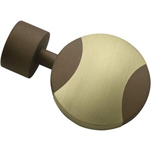 Gardinia disc 2 x end Piece, Metal, cappuchino, Curtain Technology, Diameter, Cappuccino/Champagne, Ø 19 mm Gardinia disc 2 x end Piece, Metal, cappuchino, Curtain Technology, Diameter, Cappuccino/Champagne, Ø 19 mm
