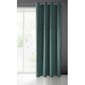Eurofirany PIERRE Soft Plain Opaque Velvet Curtain with Eyelets 1 Unit, Fluffy Panel Drape Classic Glamour Elegant Living Room, Bedroom, 215 g/m2, W55 x L98, Dark Turquoise Eurofirany PIERRE Soft Plain Opaque Velvet Curtain with Eyelets 1 Unit, Fluffy Panel Drape Classic Glamour Elegant Living Room, Bedroom, 215 g/m2, W55 x L98, Dark Turquoise