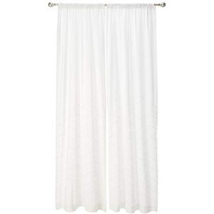 Lush Decor White Chenille Chevron Window Curtain Panel Pair (95" x 40"), Cotton, 40" W x 95" L (Pack of 2) Lush Decor White Chenille Chevron Window Curtain Panel Pair (95" x 40"), Cotton, 40" W x 95" L (Pack of 2)