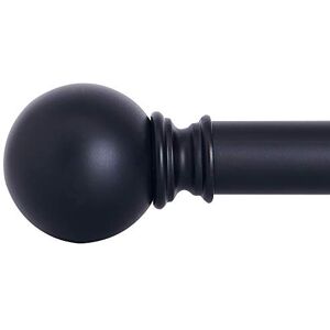 NICETOWN Black Curtain Rods for Windows 28 to 48 inch, 1 1/8 Diameter Adjustable Modern Ball Final Design Decorative Drapery Rod, Matte Black NICETOWN Black Curtain Rods for Windows 28 to 48 inch, 1 1/8 Diameter Adjustable Modern Ball Final Design Decorative Drapery Rod, Matte Black