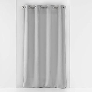 Douceur d'Intérieur , Soane Grey Voile Eyelet Curtain 140 x 180 cm Douceur d'Intérieur , Soane Grey Voile Eyelet Curtain 140 x 180 cm