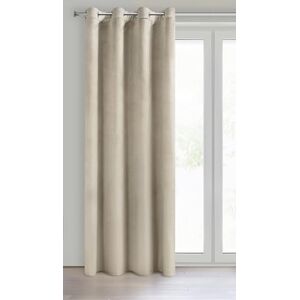 Eurofirany Velvet Super Soft Curtain with Eyelets 1 Panel, Room Darkening Window Treartment, Drapes for Bedroom, Kitchen, Living Room, W53 x L98, Light Beige Eurofirany Velvet Super Soft Curtain with Eyelets 1 Panel, Room Darkening Window Treartment, Drapes for Bedroom, Kitchen, Living Room, W53 x L98, Light Beige
