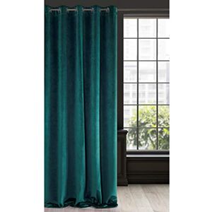 Eurofirany Soft Plain Opaque Velvet Curtain with Eyelets 1 Unit, Thick Fluffy Panel Drape Classic Glamour Elegant Living Room Bedroom, W55'' x L98.4'', 140x250 cm, Dark Turquoise Eurofirany Soft Plain Opaque Velvet Curtain with Eyelets 1 Unit, Thick Fluffy Panel Drape Classic Glamour Elegant Living Room Bedroom, W55'' x L98.4'', 140x250 cm, Dark Turquoise