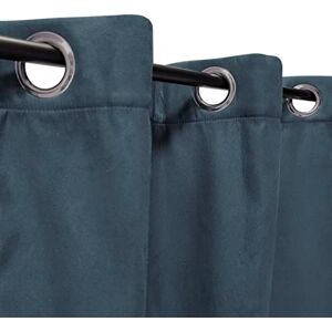 Atout Ciel Thermal Blackout Curtain with Eyelets 140 x 240 cm Petroleum Ready to Hang Atout Ciel Thermal Blackout Curtain with Eyelets 140 x 240 cm Petroleum Ready to Hang