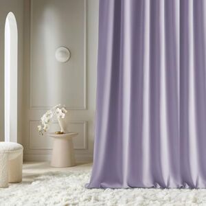 ROOM99 Aura Curtain with Ruffle Tape, 140 x 250 cm, Width x Height Sliding Curtains, Modern Curtain, Living Room, Bedroom, Purple, 1 Piece ROOM99 Aura Curtain with Ruffle Tape, 140 x 250 cm, Width x Height Sliding Curtains, Modern Curtain, Living Room, Bedroom, Purple, 1 Piece