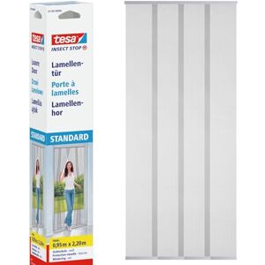 tesa UK tesa Insect Stop Lamella Door STANDARD 4-piece Fly Screen for Doors with Hook & Loop Tape No Drill Fly Curtain in White, 95 cm x 220 cm tesa UK tesa Insect Stop Lamella Door STANDARD 4-piece Fly Screen for Doors with Hook & Loop Tape No Drill Fly Curtain in White, 95 cm x 220 cm