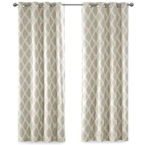 Sun Blakesly Blackout Curtains Patio Window, Ikat Print, Grommet Top Living Room Decor, Living Room Decor, Thermal Insulated Light Blocking Drape for Bedroom and Apartments, 50" x 84", Taupe Sun Blakesly Blackout Curtains Patio Window, Ikat Print, Grommet Top Living Room Decor, Living Room Decor, Thermal Insulated Light Blocking Drape for Bedroom and Apartments, 50" x 84", Taupe