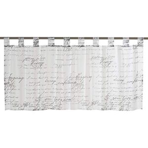 Elbersdrucke Loveletter 00 198695 Semi-Transparent Bistro Curtain 48 x 140 cm White Elbersdrucke Loveletter 00 198695 Semi-Transparent Bistro Curtain 48 x 140 cm White