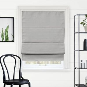 Chicology Roman Shades for Windows, Roman Window Shades, Roman Shades, Blackout Shades, Window Treatments, Window Shades for Home, Window Shade, 27" W X 64" H, Del Mar Pearl Grey (Blackout) Chicology Roman Shades for Windows, Roman Window Shades, Roman Shades, Blackout Shades, Window Treatments, Window Shades for Home, Window Shade, 27" W X 64" H, Del Mar Pearl Grey (Blackout)