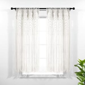 Lush Decor Boho Macrame Textured Cotton Window Curtain - Window Decor Lush Decor Boho Macrame Textured Cotton Window Curtain - Window Decor