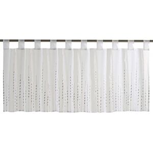 Elbersdrucke Helio 07 Bistro Curtain Polyester 48 x 140 cm White/Grey Elbersdrucke Helio 07 Bistro Curtain Polyester 48 x 140 cm White/Grey