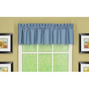Today's Curtain , Orleans Scallop Curtain, Blue 12" Valance, Blue, 60" W x 12" L, Blue Today's Curtain , Orleans Scallop Curtain, Blue 12" Valance, Blue, 60" W x 12" L, Blue