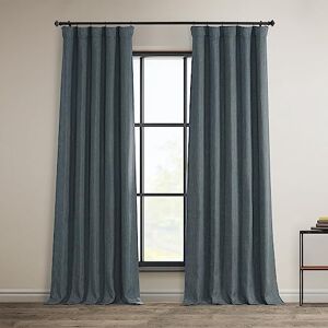 HPD Half Price Drapes Faux Linen Textured Room Darkening Curtains for Bedroom 108 Inches Long (1 Panel), 50W X 108L Curtains for Living Room Home Decor, Reverie Blue HPD Half Price Drapes Faux Linen Textured Room Darkening Curtains for Bedroom 108 Inches Long (1 Panel), 50W X 108L Curtains for Living Room Home Decor, Reverie Blue