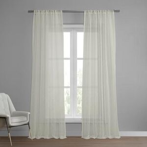 HPD Half Price Drapes Striped Faux Linen Sheer Curtains for Living Room or Bedroom 50 X 108 (1 Panel), Rod Pocket Window Curtains for Bedroom, Montpellier HPD Half Price Drapes Striped Faux Linen Sheer Curtains for Living Room or Bedroom 50 X 108 (1 Panel), Rod Pocket Window Curtains for Bedroom, Montpellier