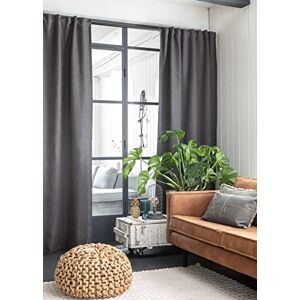 Elbersdrucke Monza 17 201418 Curtain with Concealed Loops Dark Grey Blackout Thermal Insulating 255 x 135 cm Curtain for Living Room Bedroom Kitchen Hallway Children's Room Energy Saving Elbersdrucke Monza 17 201418 Curtain with Concealed Loops Dark Grey Blackout Thermal Insulating 255 x 135 cm Curtain for Living Room Bedroom Kitchen Hallway Children's Room Energy Saving