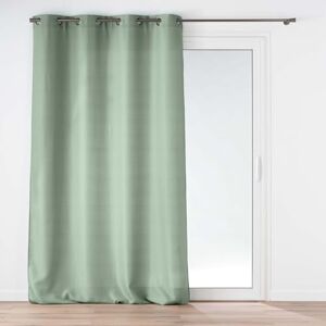 Douceur d'Intérieur , Soline Sage Eyelet Curtain 140 x 260 cm Polyester Plain Douceur d'Intérieur , Soline Sage Eyelet Curtain 140 x 260 cm Polyester Plain
