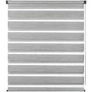 Gardinia Double Roller Blind, Polyester, Grey, 60 x 180 cm Gardinia Double Roller Blind, Polyester, Grey, 60 x 180 cm