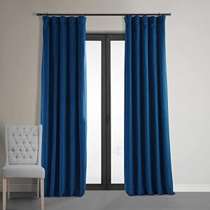 HPD Half Price Drapes Signature Velvet Thermal Blackout Curtains for Living Room 84 Inch Long (1 Panel) Rod Pocket Insulated Blackout Curtains for Bedroom Window Curtains, 50W x 84L, Union Blue HPD Half Price Drapes Signature Velvet Thermal Blackout Curtains for Living Room 84 Inch Long (1 Panel) Rod Pocket Insulated Blackout Curtains for Bedroom Window Curtains, 50W x 84L, Union Blue