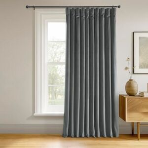 HPD Half Price Drapes Extra Wide Signature Velvet 84 Inch Long 1 Panel, 4-Pass Hotel Lined Window Thermal Blackout Curtains for Bedroom 100W x 84L, Natural Grey, 100" W x 84" L (Pack of 1) HPD Half Price Drapes Extra Wide Signature Velvet 84 Inch Long 1 Panel, 4-Pass Hotel Lined Window Thermal Blackout Curtains for Bedroom 100W x 84L, Natural Grey, 100" W x 84" L (Pack of 1)