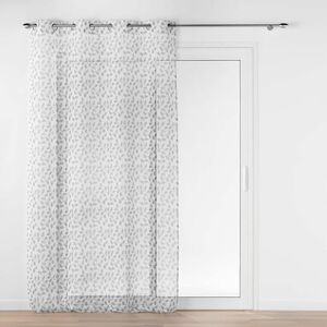 Douceur d'Intérieur , Farandole Voile Curtain with Eyelets (137 x 280 cm) Grey Sandy Printed Douceur d'Intérieur , Farandole Voile Curtain with Eyelets (137 x 280 cm) Grey Sandy Printed