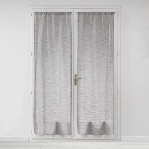 Douceur d'Intérieur Pair of Straight Curtains 2 x 70 x 200 cm Milza Charcoal Douceur d'Intérieur Pair of Straight Curtains 2 x 70 x 200 cm Milza Charcoal