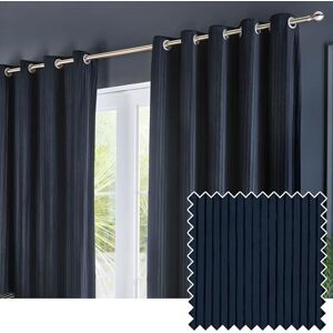 Paoletti Corinthian Velvet Eyelet Curtain Pair Navy 168x137cm Paoletti Corinthian Velvet Eyelet Curtain Pair Navy 168x137cm