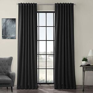 HPD Half Price Drapes Room Darkening Curtains 96 Inches Long for Bedroom & Living Room (1 Panel), 50 X 96, Jet Black HPD Half Price Drapes Room Darkening Curtains 96 Inches Long for Bedroom & Living Room (1 Panel), 50 X 96, Jet Black