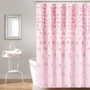 Lush Decor Riley Shower Curtain, 72" W x 72" L, Lilac Luxury Shower Curtain With Bows Charming Texture Beautiful & Elegant Girly Bathroom Accessory Romantic, Vintage Glam Bathroom Decor Lush Decor Riley Shower Curtain, 72" W x 72" L, Lilac Luxury Shower Curtain With Bows Charming Texture Beautiful & Elegant Girly Bathroom Accessory Romantic, Vintage Glam Bathroom Decor