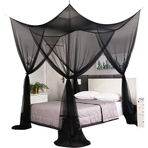 Mengersi Bed Canopy Curtains Full Queen King Size Bed Mosquito Net for Indoor Outdoor, Black Gothic Halloween Decoration Mengersi Bed Canopy Curtains Full Queen King Size Bed Mosquito Net for Indoor Outdoor, Black Gothic Halloween Decoration