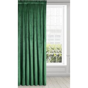 Eurofirany Velvet Super Soft Curtain with Tape Top 1 Panel, Room Darkening Window Treartment, Drapes for Bedroom, Kitchen, Living Room, W55 x L106, Green Eurofirany Velvet Super Soft Curtain with Tape Top 1 Panel, Room Darkening Window Treartment, Drapes for Bedroom, Kitchen, Living Room, W55 x L106, Green
