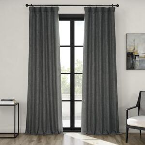 HPD Half Price Drapes Faux Linen Textured Room Darkening Curtains for Bedroom 120 Inches Long (1 Panel), 50W X 120L Curtains for Living Room Home Decor, Dark Gravel HPD Half Price Drapes Faux Linen Textured Room Darkening Curtains for Bedroom 120 Inches Long (1 Panel), 50W X 120L Curtains for Living Room Home Decor, Dark Gravel