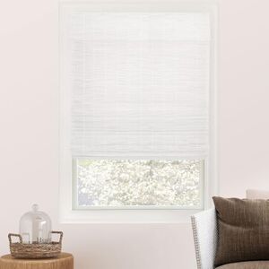 Chicology Venetian Blinds, Bamboo Roman Blind Patio Blinds and Shades Window Shades 36" W x 64" H Snow Chicology Venetian Blinds, Bamboo Roman Blind Patio Blinds and Shades Window Shades 36" W x 64" H Snow