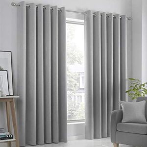 Fusion Strata Woven Dimout Ready Made Eyelet Curtains - Curtain Fusion Strata Woven Dimout Ready Made Eyelet Curtains - Curtain
